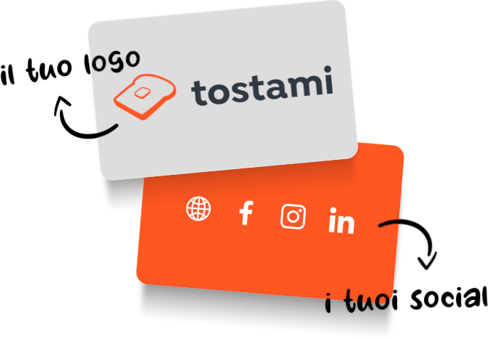 Crea il tuo biglietto da visita digitale con Tostami